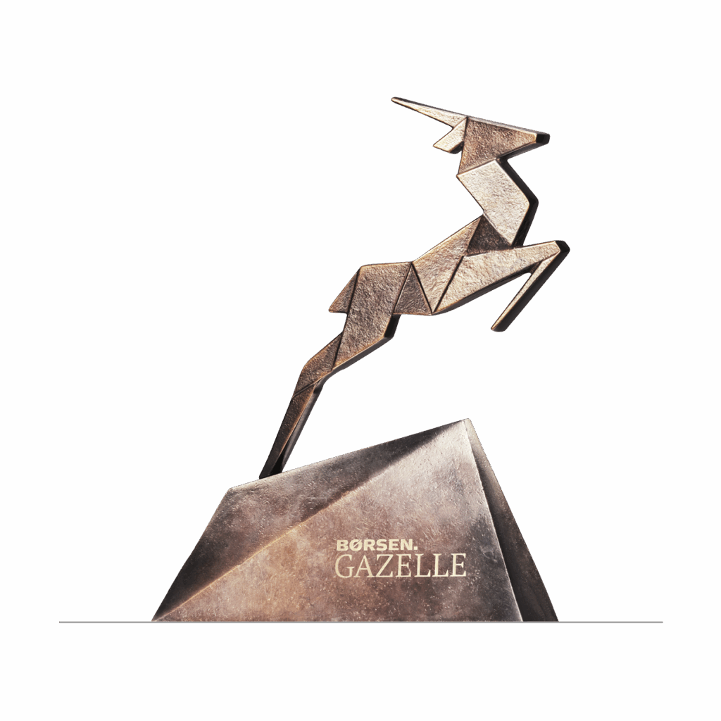 Statuette af en gazelle i bronze