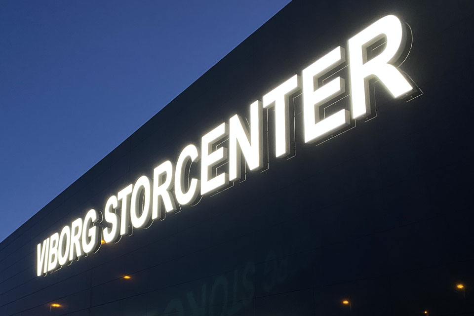 Facadeskilte til Viborg Storcenter