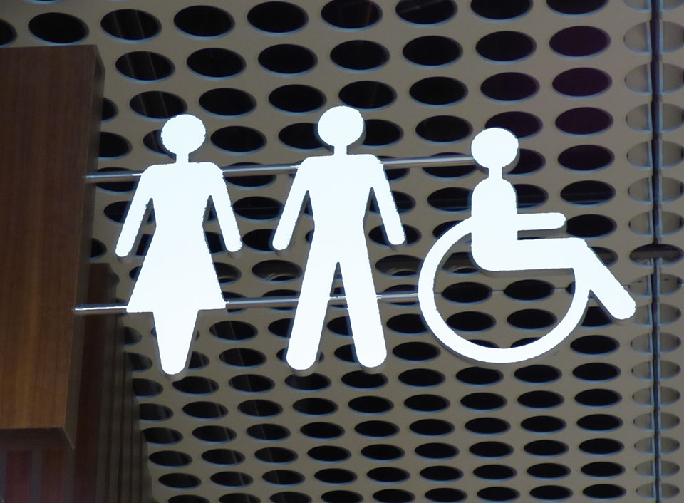 wayfinding til toilet