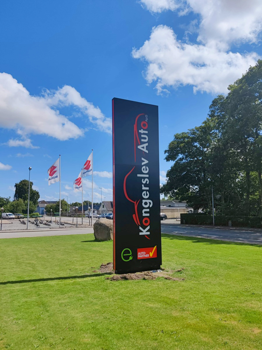 Skilt for Kongerslev Auto