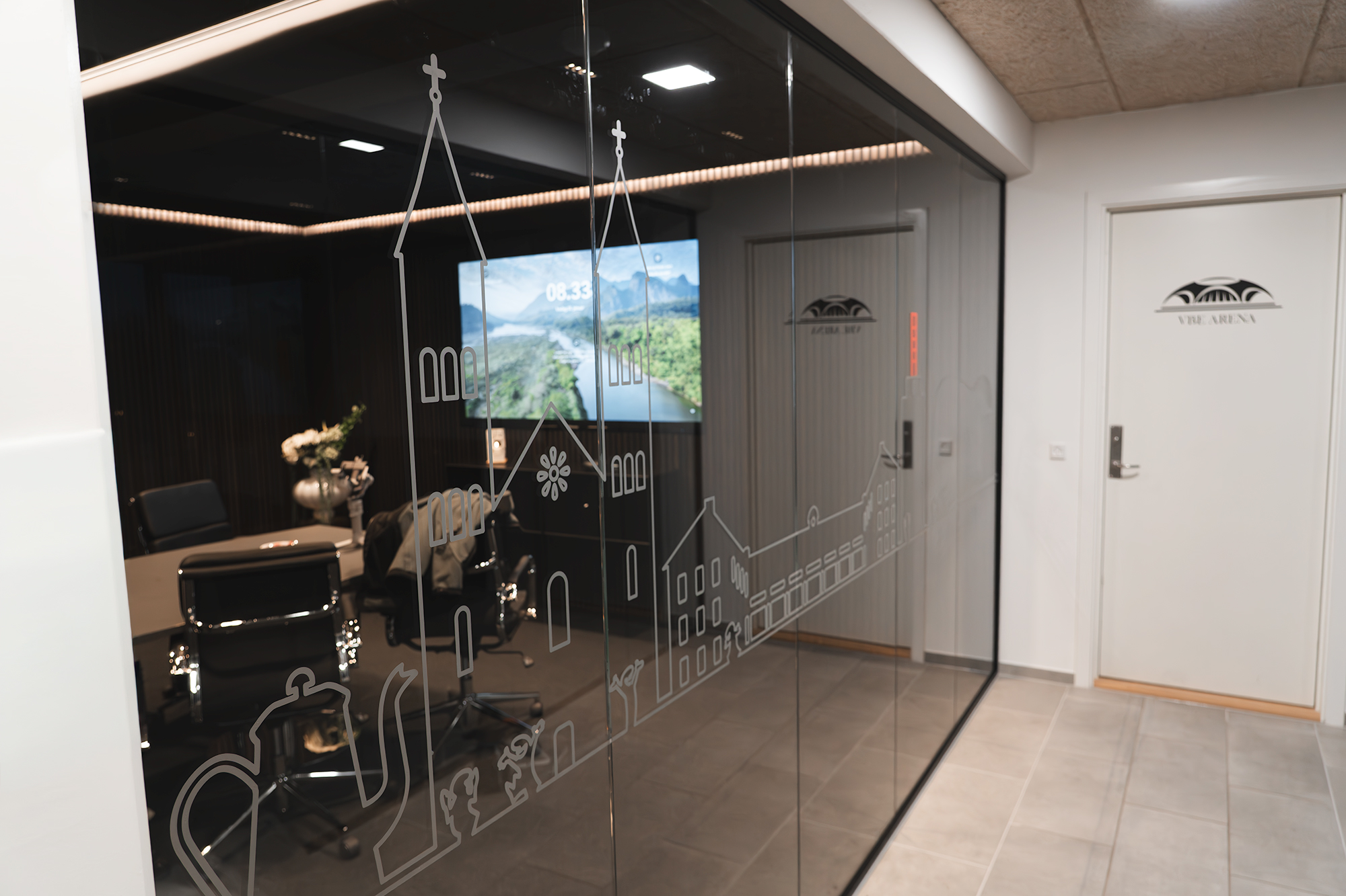 dusted glas folie af domkirke