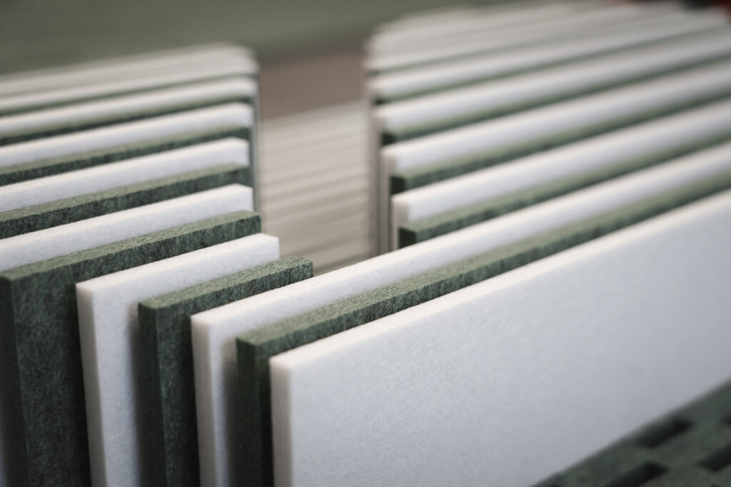 Akustik filt i grøn