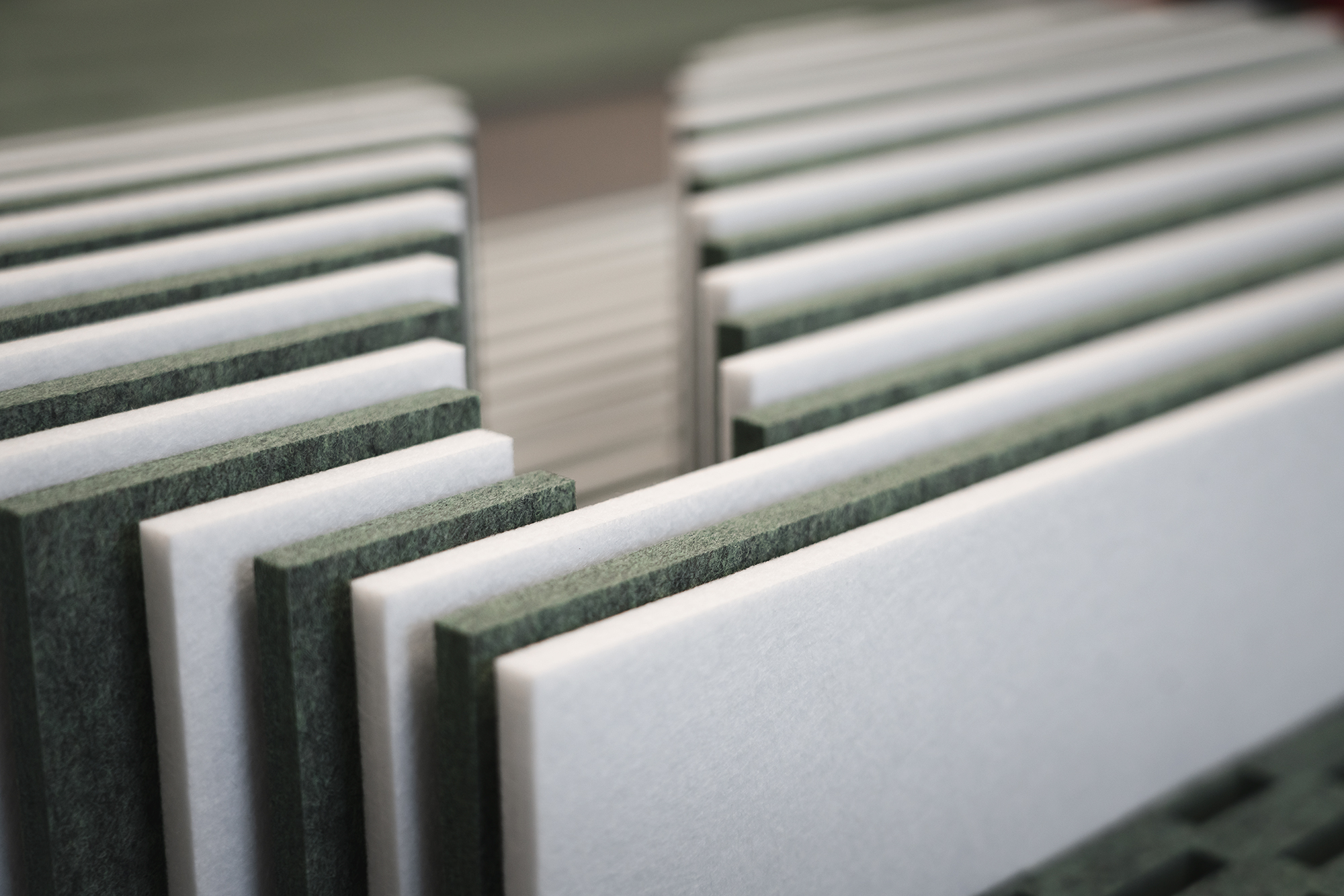 Akustik filt i grøn